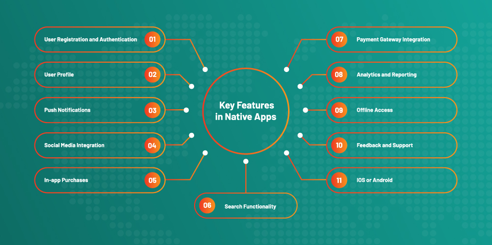 The Key Features in Native Apps
